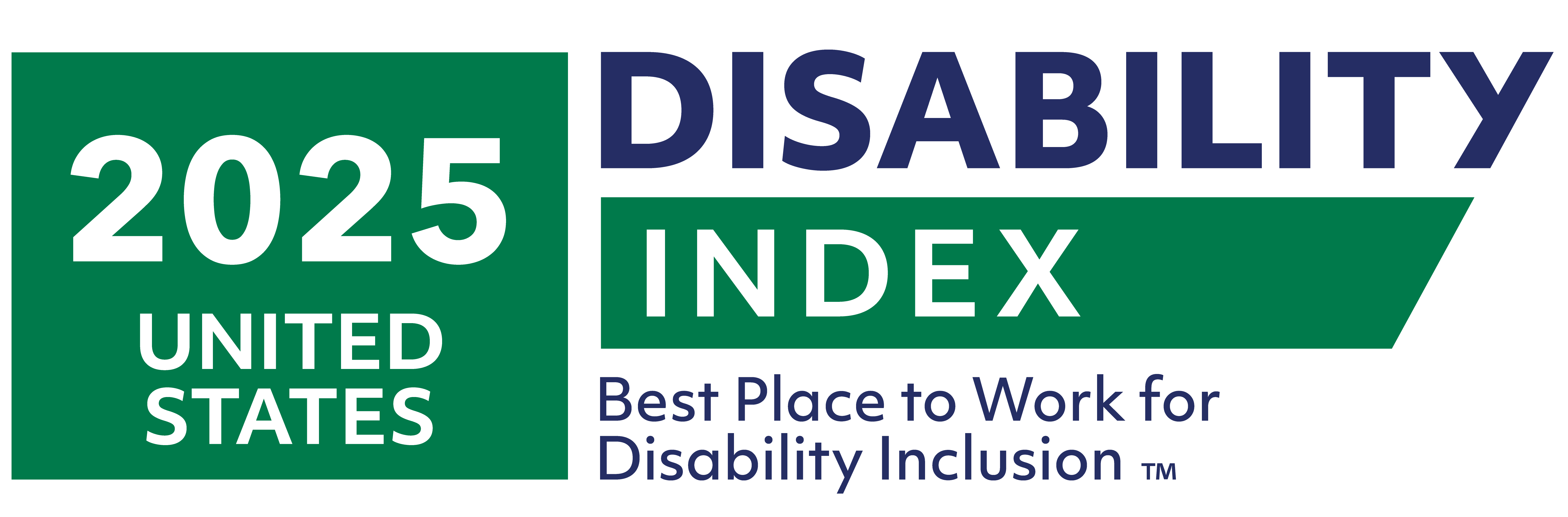 badge for 2025 Disability Index USA: Best place to work for disability inclusion