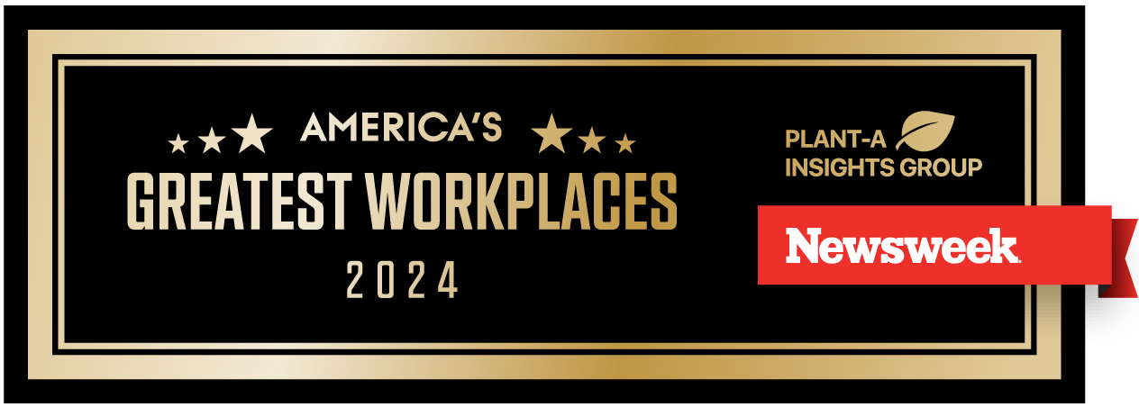 Badge for the 2024 Americas Greatest Workplaces