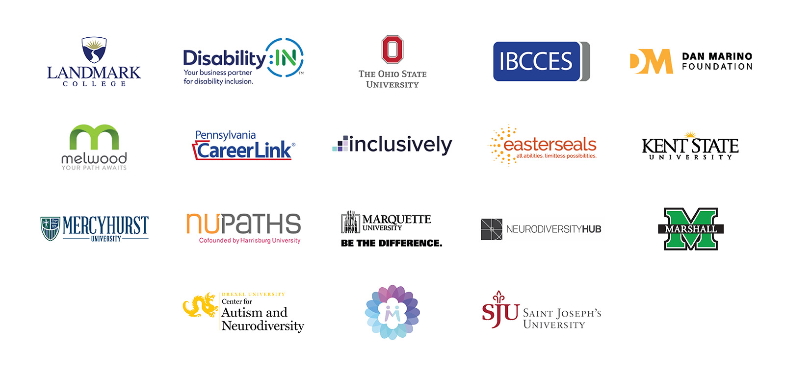 Logos of organizations from CAI’s partnership network