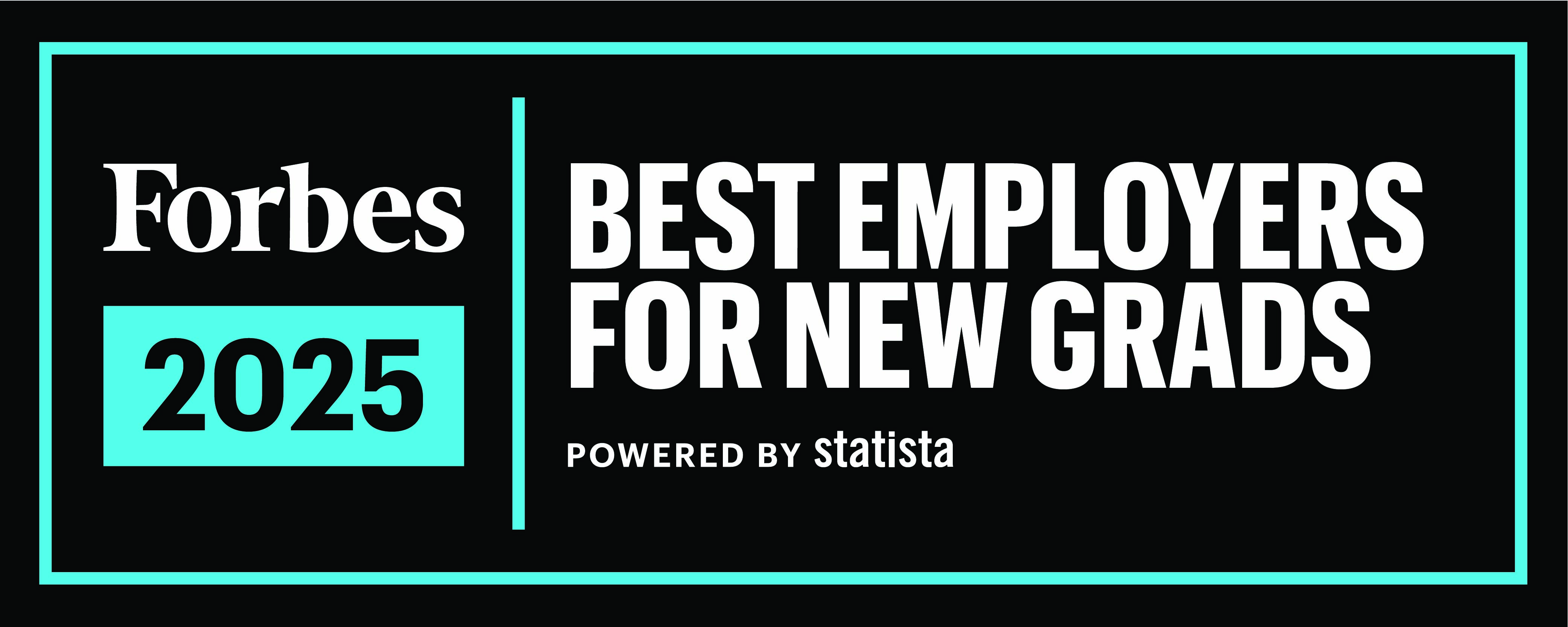 logo for 2025 Forbes Best Employers for New Grads