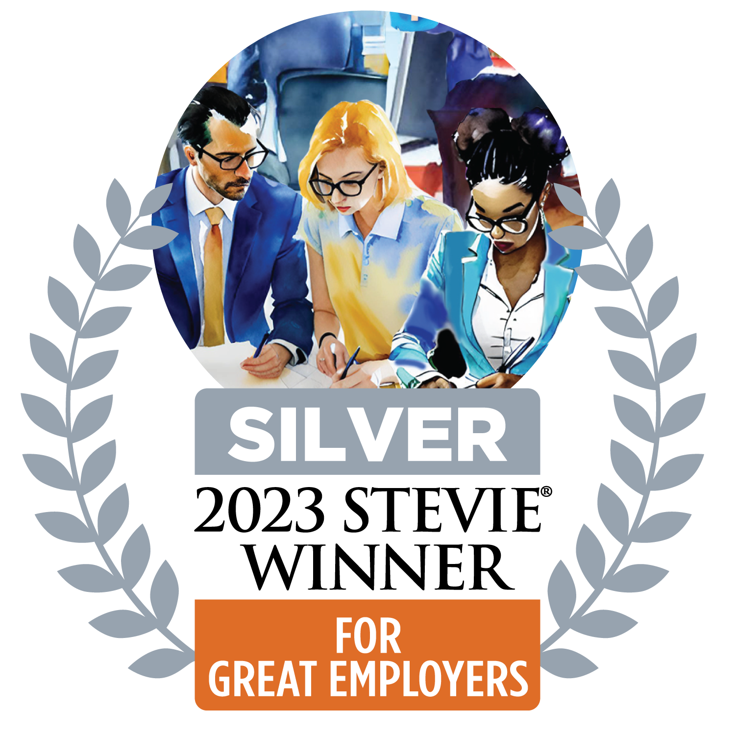 Silver Stevie 2023 winner badge