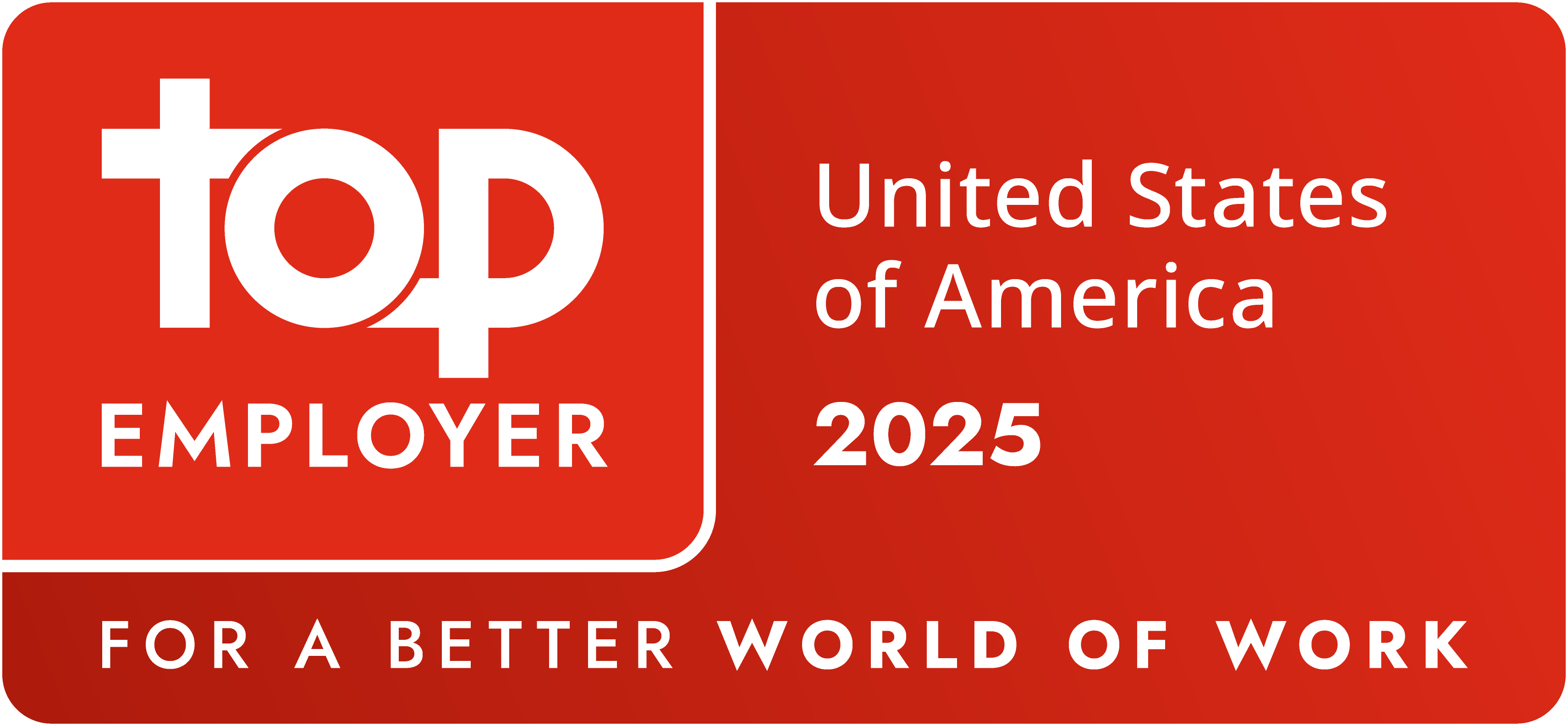 badge for Top Employer USA 2025